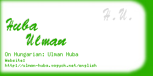 huba ulman business card